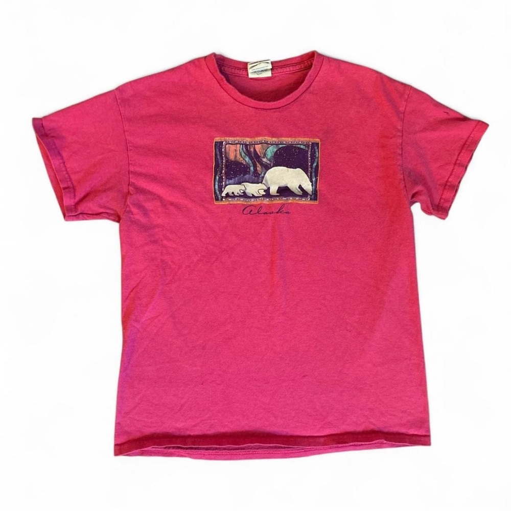 Vintage Delta Kids Magenta Alaska Bears Graphic Tee